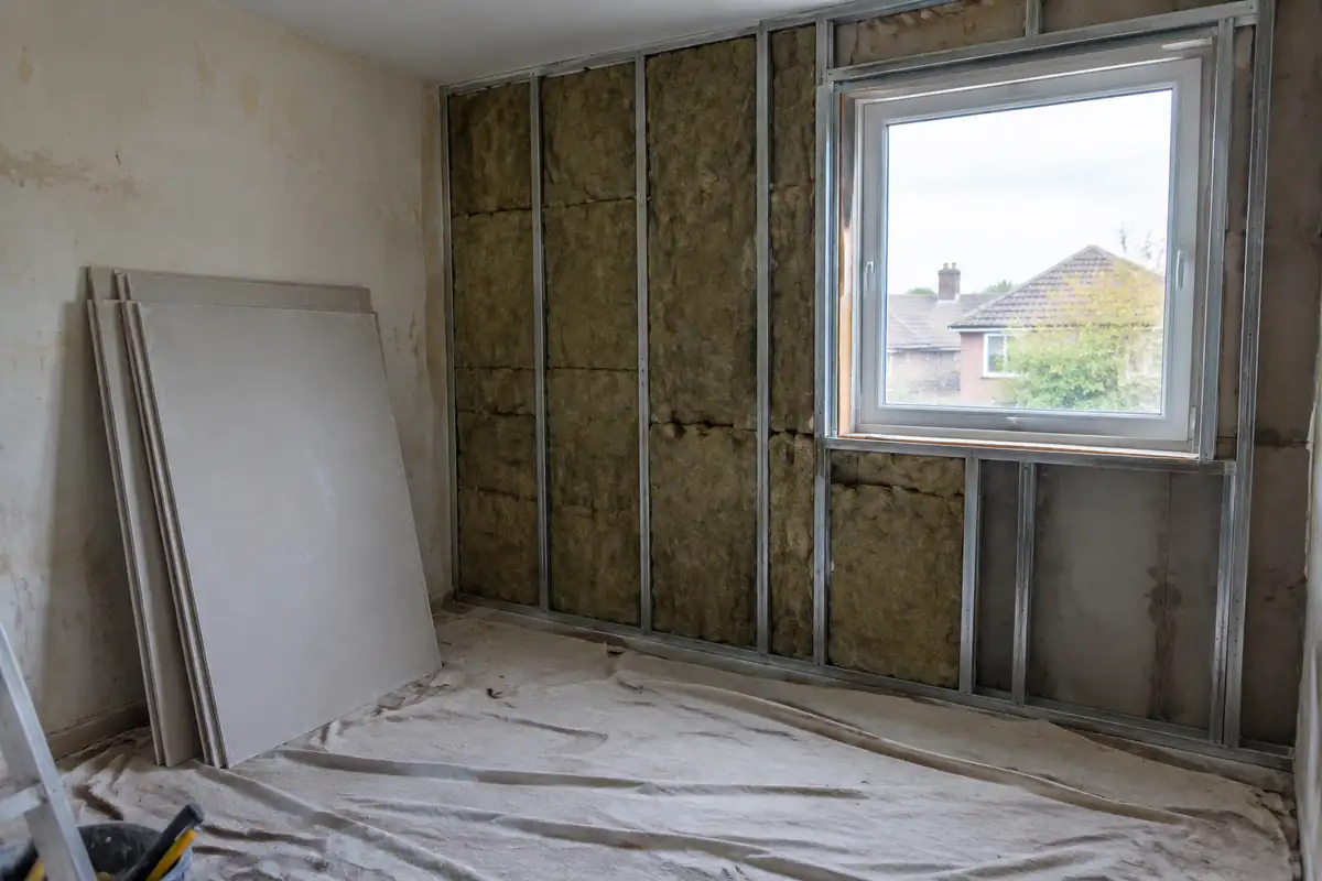 Isolation d'un mur par l'intérieur : ce qu'elle prend à la pièce, et comment le faire oublier